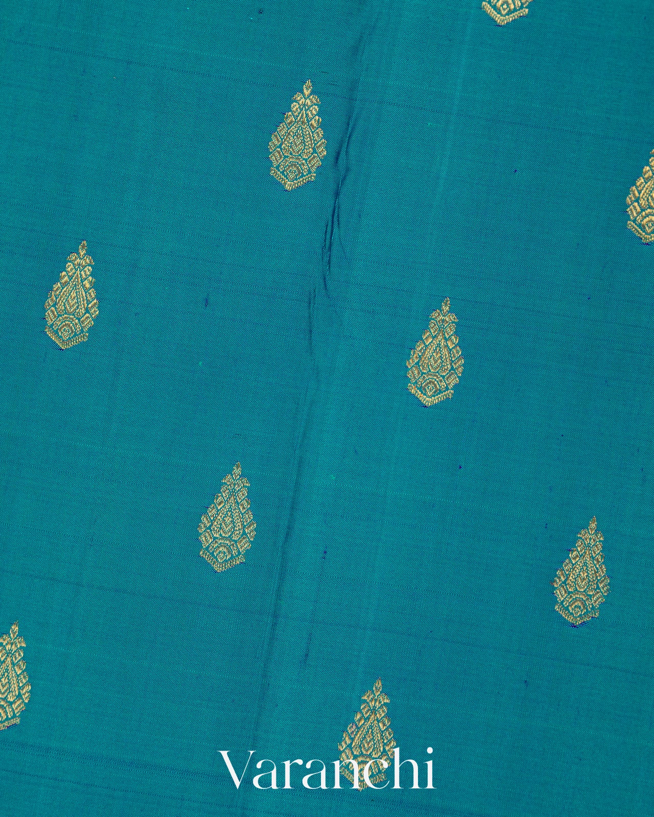 Peacock Green Pure Kanchipuram Silk Handloom Saree