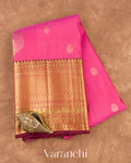 Pink Pure Kanchipuram Silk Handloom Saree