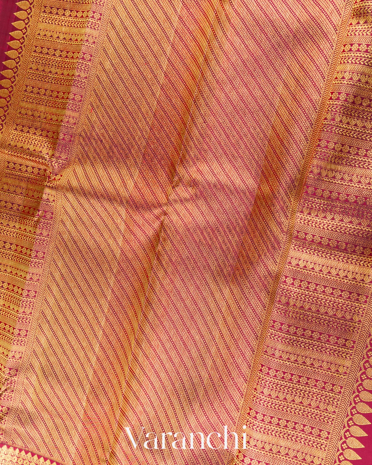Pink Pure Kanchipuram Silk Handloom Saree