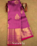 Purple Vaira Oosi Pure Kanchipuram Silk Handloom Saree