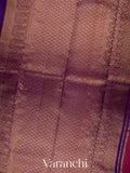 Reddish Pink Korvai Pure Kanchipuram Silk Saree 