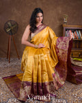 Marigold Yellow Pure Kanchipuram Silk Handloom Saree