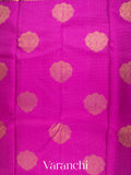 Magenta Vaira Oosi Pure Kanchipuram Silk Handloom Saree