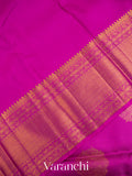 Magenta Vaira Oosi Pure Kanchipuram Silk Handloom Saree