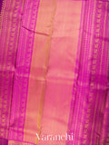 Magenta Vaira Oosi Pure Kanchipuram Silk Handloom Saree