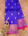 Royal Blue Pure Kanchipuram Silk Handloom Saree