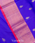 Royal Blue Pure Kanchipuram Silk Handloom Saree