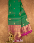 Royal Green Pure Kanchipuram Silk Handloom Saree