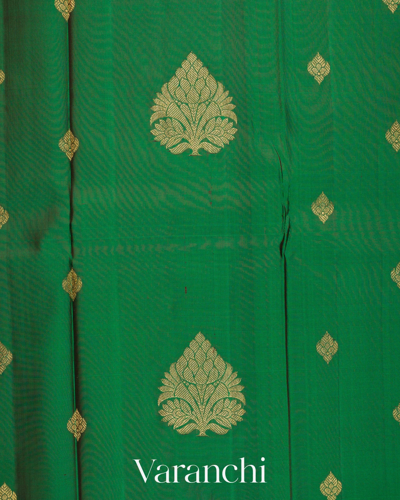 Royal Green Pure Kanchipuram Silk Handloom Saree