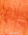 Crimson Orange Pure Kanchipuram Silk Handloom Saree
