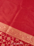 Vermilion Red Pure Katan Silk Handloom Saree