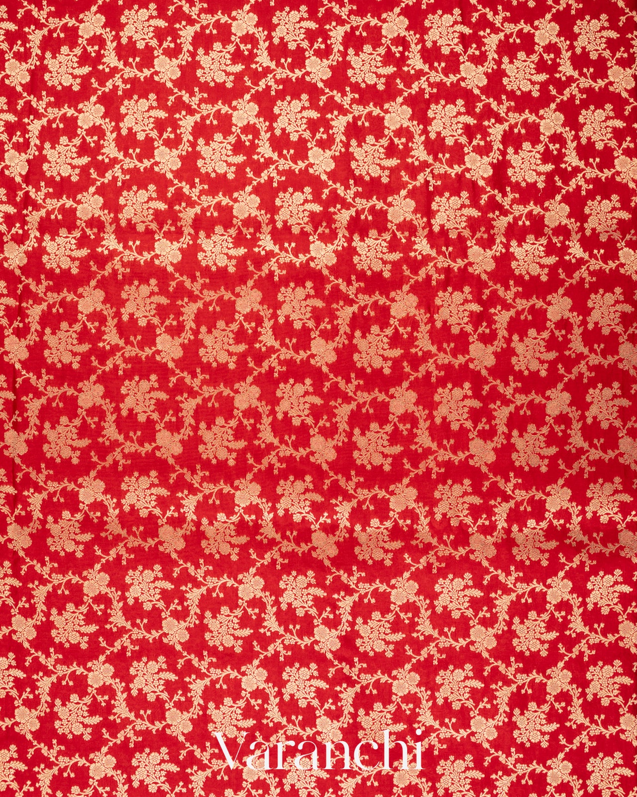 Vermilion Red Pure Katan Silk Handloom Saree