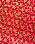 Vermilion Red Pure Katan Silk Handloom Saree