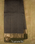 Black Pure Katan Silk Saree