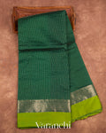 Bottle Green Pure Katan Silk Saree