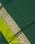 Bottle Green Pure Katan Silk Saree