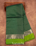 Bottle Green Pure Katan Silk Saree