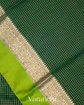 Bottle Green Pure Katan Silk Saree