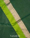 Bottle Green Pure Katan Silk Saree