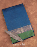 Ink Blue Pure Katan Silk Saree