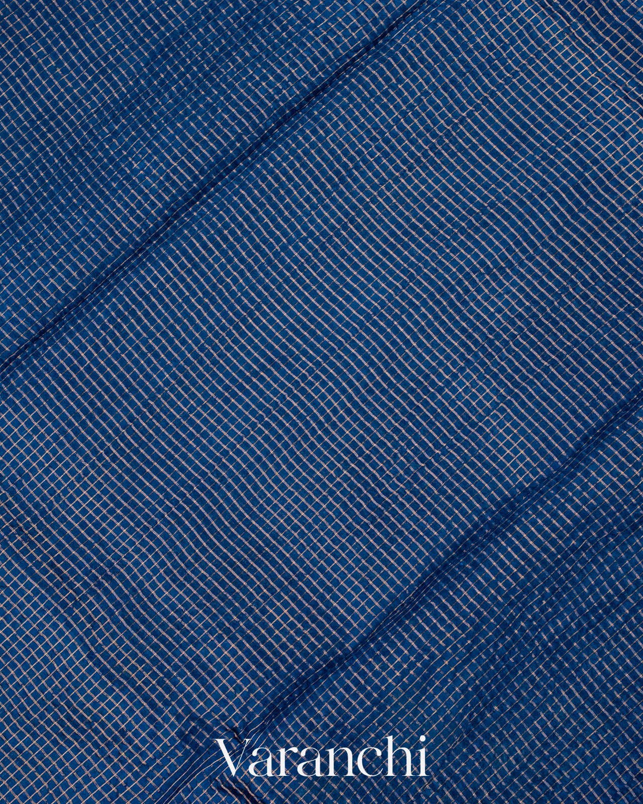Ink Blue Pure Katan Silk Saree