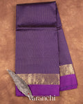 Purple Pure Katan Silk Saree