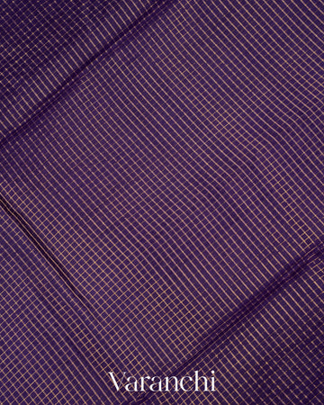 Purple Pure Katan Silk Saree