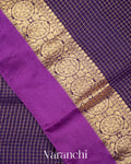 Purple Pure Katan Silk Saree