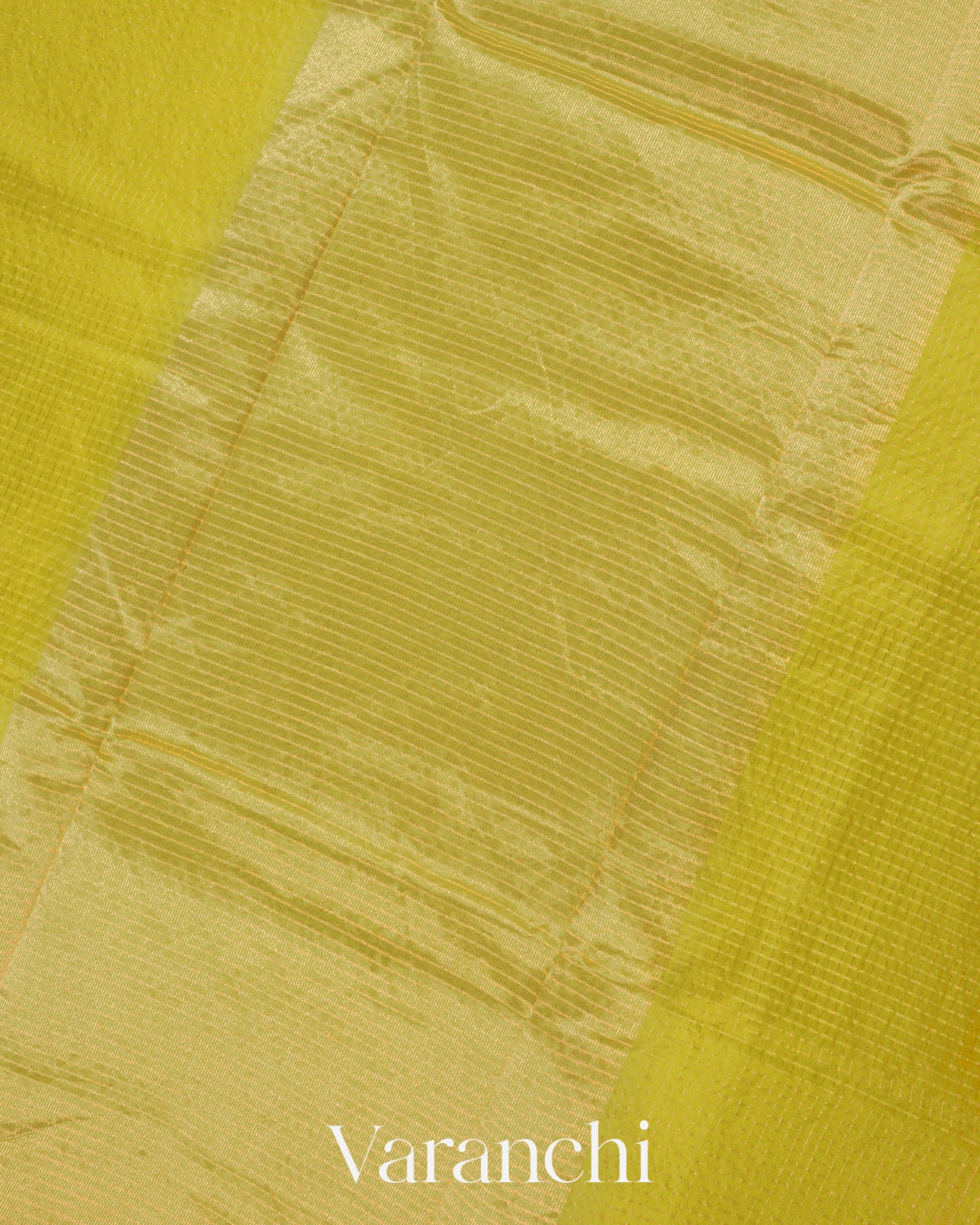 Lemon Green Pure Katan Silk Saree