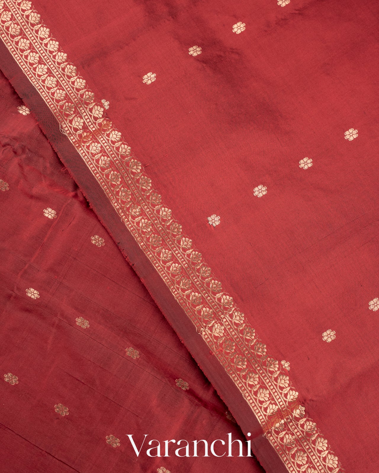 Dark Maroon Pure Katan Silk Handloom Saree