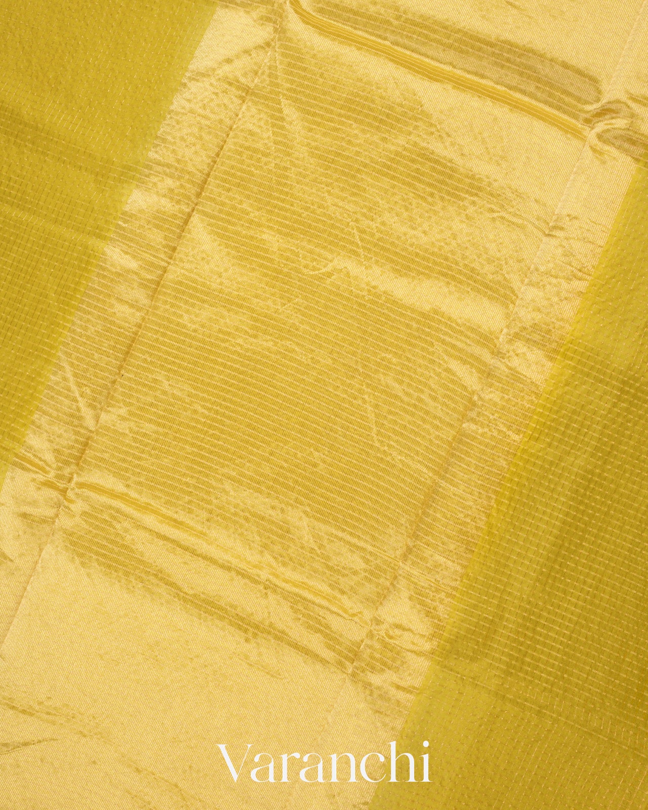 Lemon Green Pure Katan Silk Saree