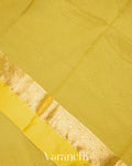 Lemon Green Pure Katan Silk Saree
