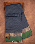 Navy Blue Pure Katan Silk Saree