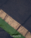 Navy Blue Pure Katan Silk Saree