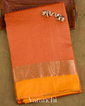 Orange Pure Katan Silk Saree