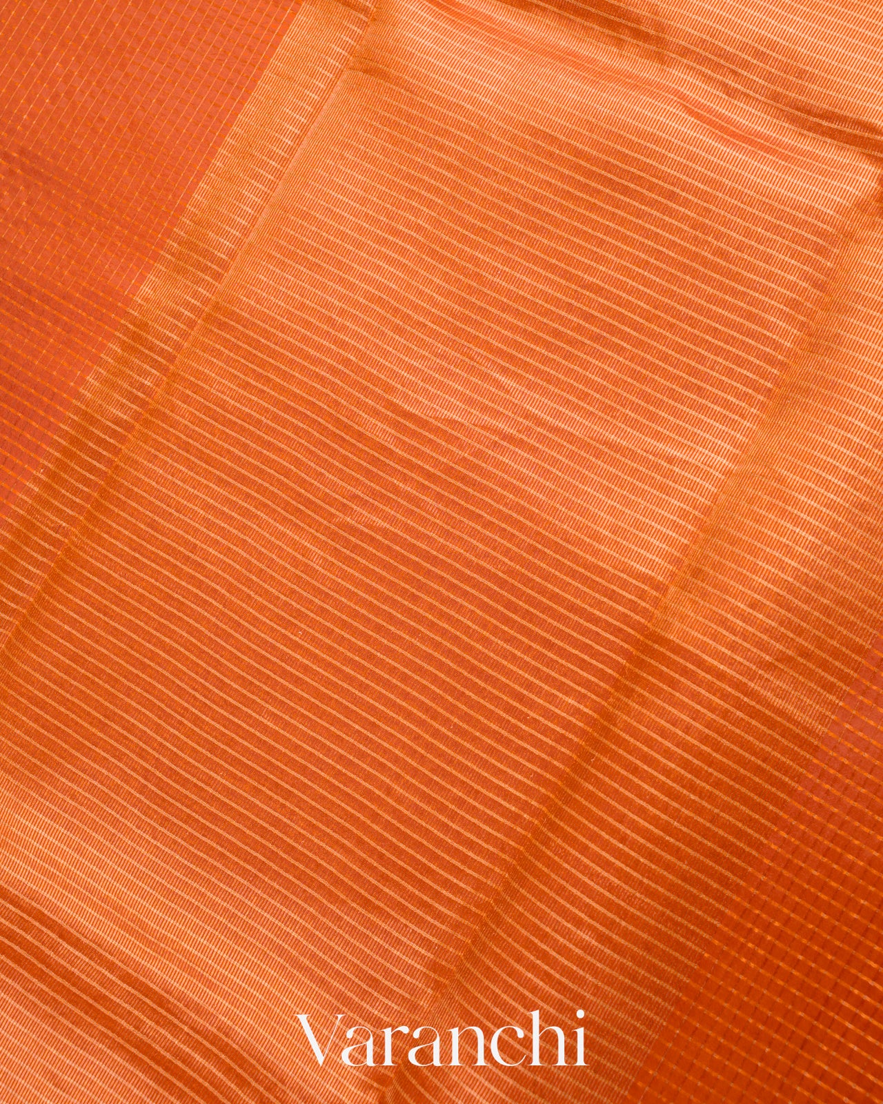 Orange Pure Katan Silk Saree