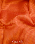 Orange Pure Katan Silk Saree