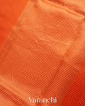 Bright Orange Pure Katan Silk Saree