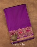 Royal Purple Pure Katan Silk Handloom Saree 