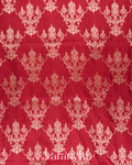 Deep Crimson Red Pure Katan Silk Handloom Saree