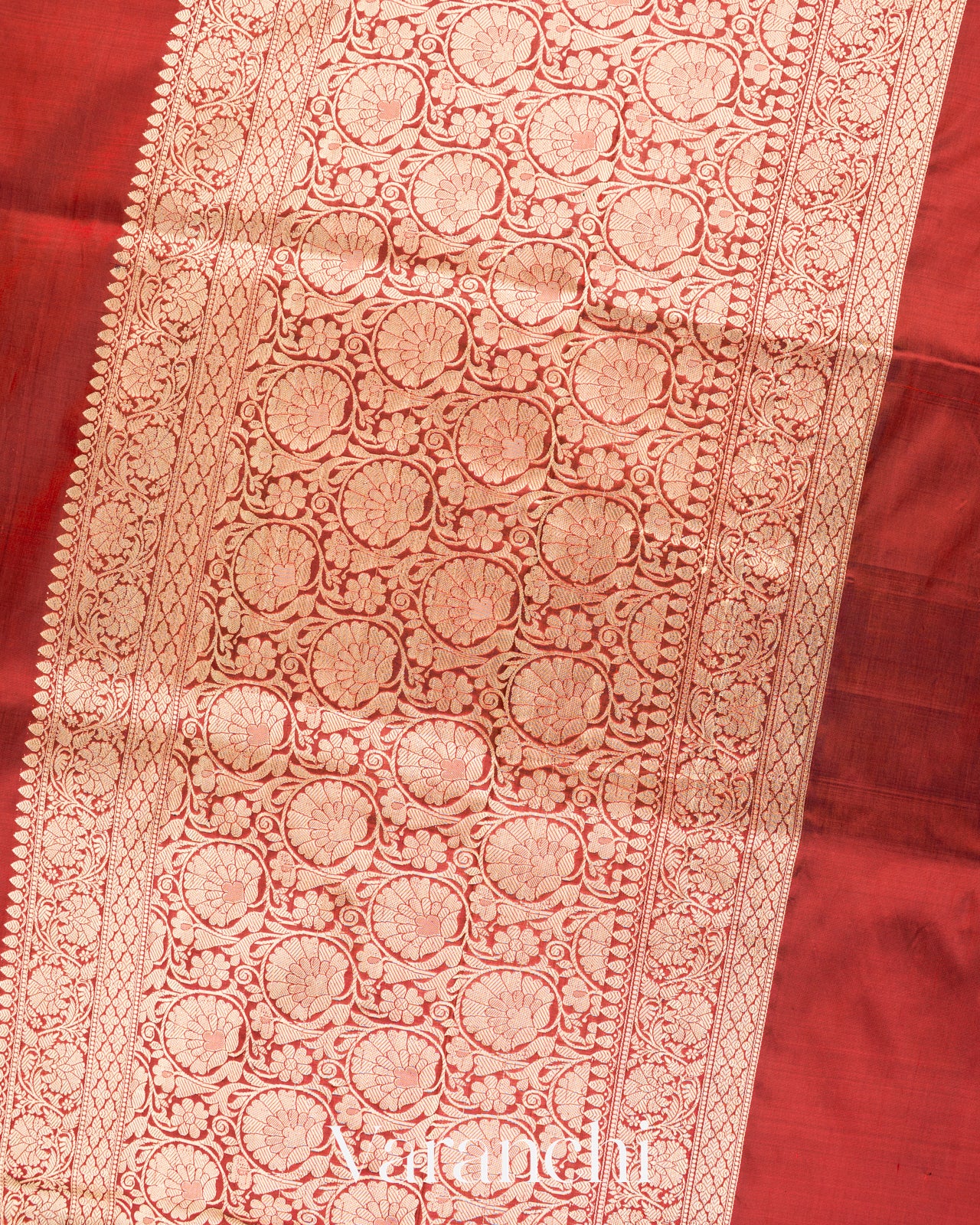 Maroon Pure Katan Silk with Resham Weaving Handloom Saree