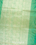 Pale Green Pure Katan Silk with Resham Weaving Handloom Saree