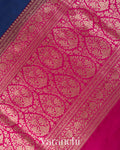 Royal Blue Pure Katan Silk Handloom Saree 