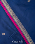 Royal Blue Pure Katan Silk Handloom Saree 