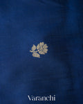 Royal Blue Pure Katan Silk Handloom Saree 