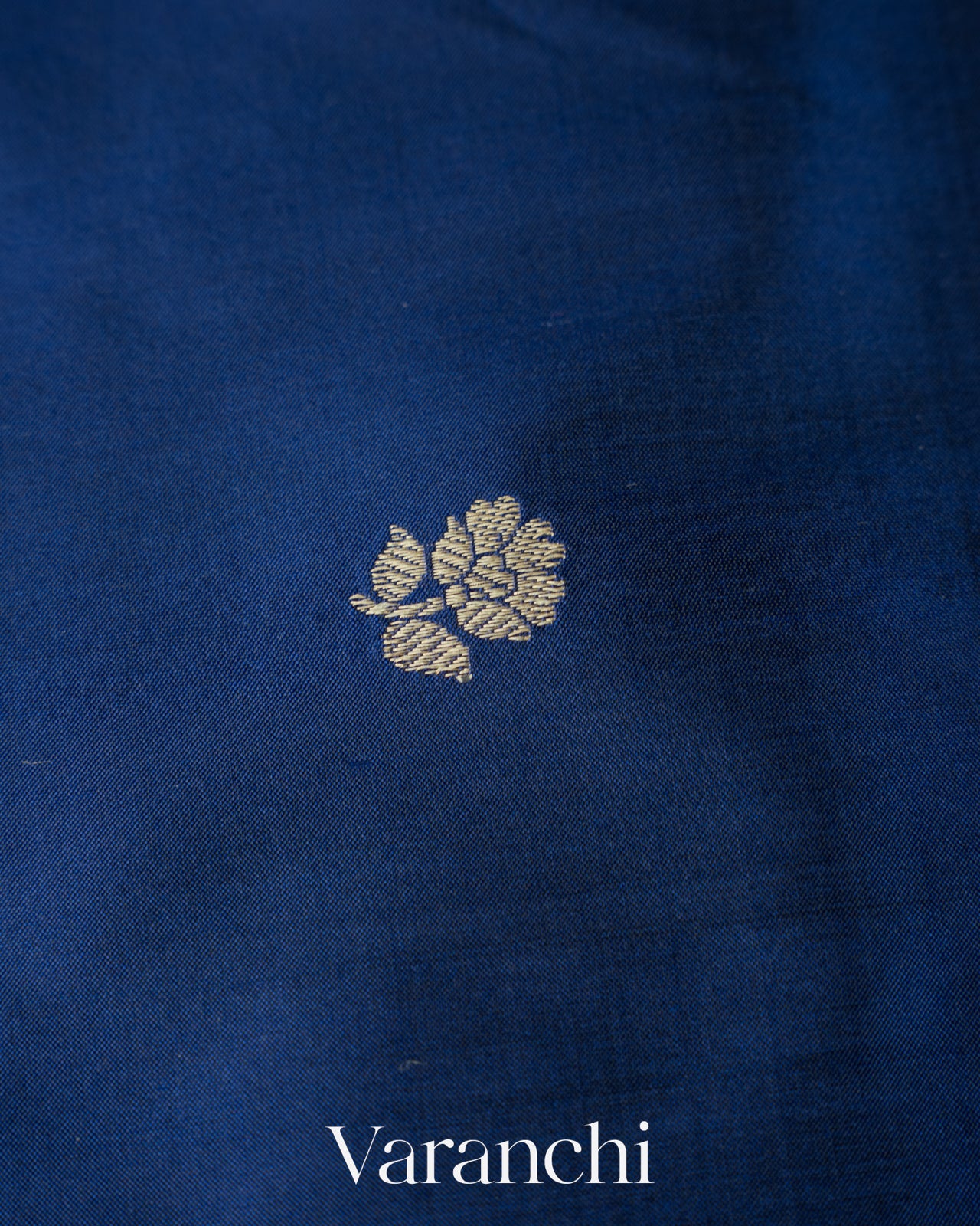 Royal Blue Pure Katan Silk Handloom Saree 