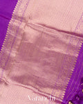 Purple Pure Katan Silk Handloom Saree 