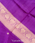 Purple Pure Katan Silk Handloom Saree 