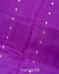 Purple Pure Katan Silk Handloom Saree 