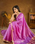 Orchid Pure Katan Silk Handloom Saree 